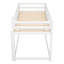 Lit superposé simple au-dessus d'un lit simple avec échelle-521032254