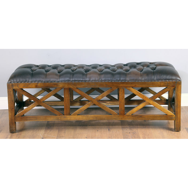 Banc en simili cuir Anne