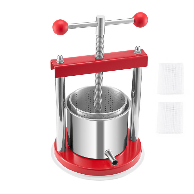 Pressoir manuel à vin pour la fabrication du vin 0,4 gallons / acier inoxydable 1,65L