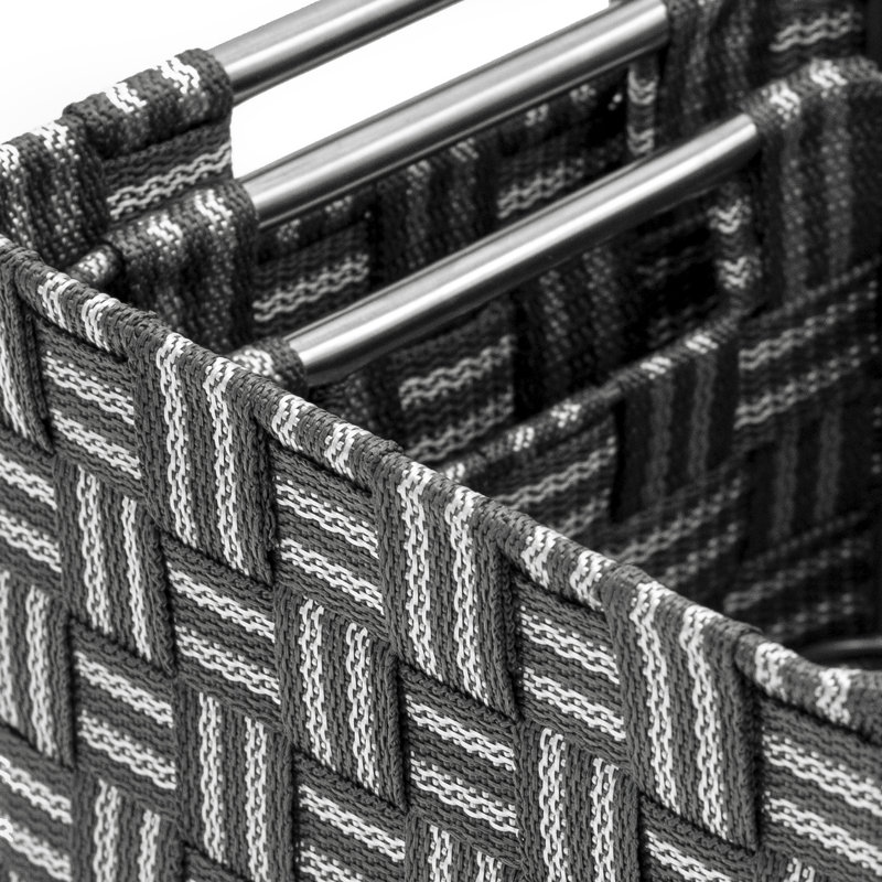 Ensemble 3 pièces de panier à mèches/en rotin tissé
