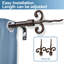 Tringle à rideaux simple Merrie Finial-420716173-420716175