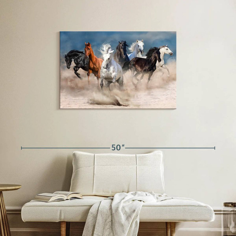 Brampt, chevaux de course, H 24 po x l 36 po