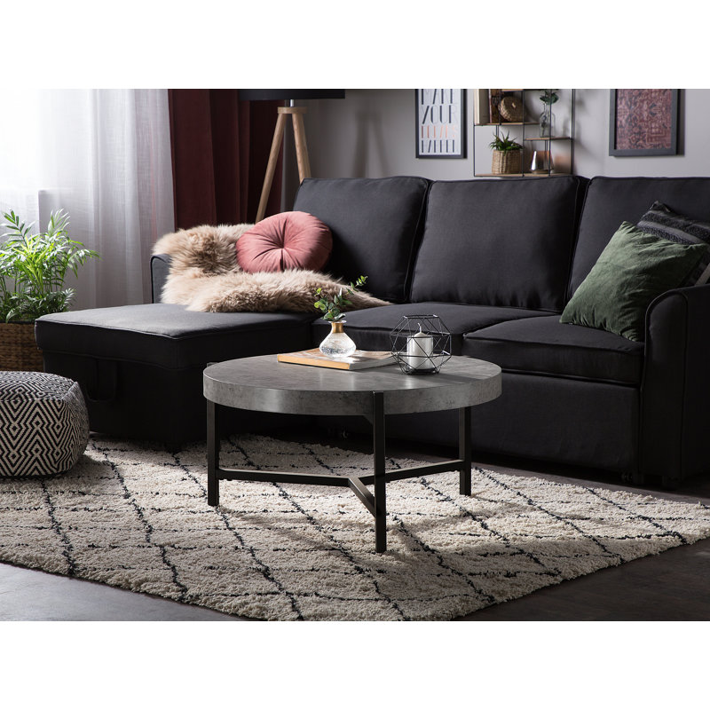 Anley Three Leg Coffee Table, Concrete