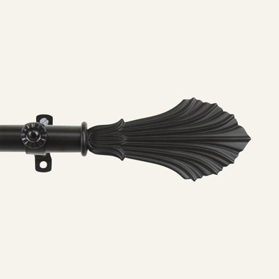 Darcey Adjustable Single Curtain Rod