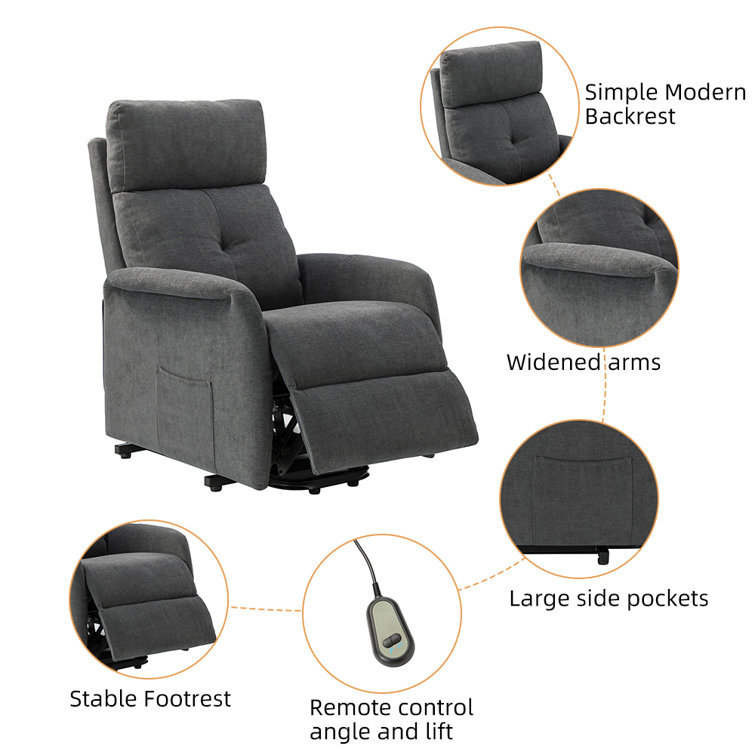 Wade Logan® Anyri 30'' Wide Power Lift Assist Standard Recliner with Heated  Cushion, Wayfair in 2023