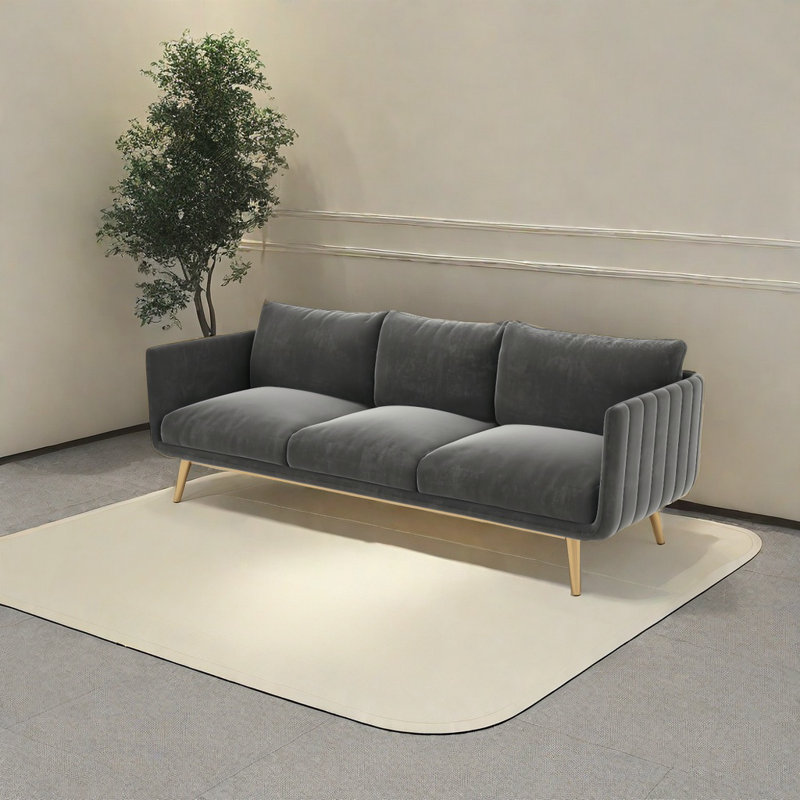 Modern Simple Sofa Upholstered 70.87'' Sofa, Gray