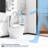 Adjustable Smart Bidet - Water Temperature Adjustable, Automatic Nozzle, Sensor Activated Portable Toilet Seat Side Knob, Nozzle Clean, Heating