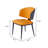Upholstered Metal Leg Dining Chair-2039657073