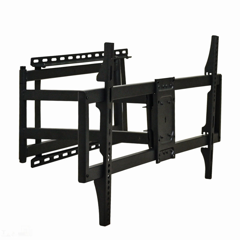 Versatile TV Wall Mount with Adjustable Dual Arms and Rotation/Tilt Functions for Optimal Viewing Experience