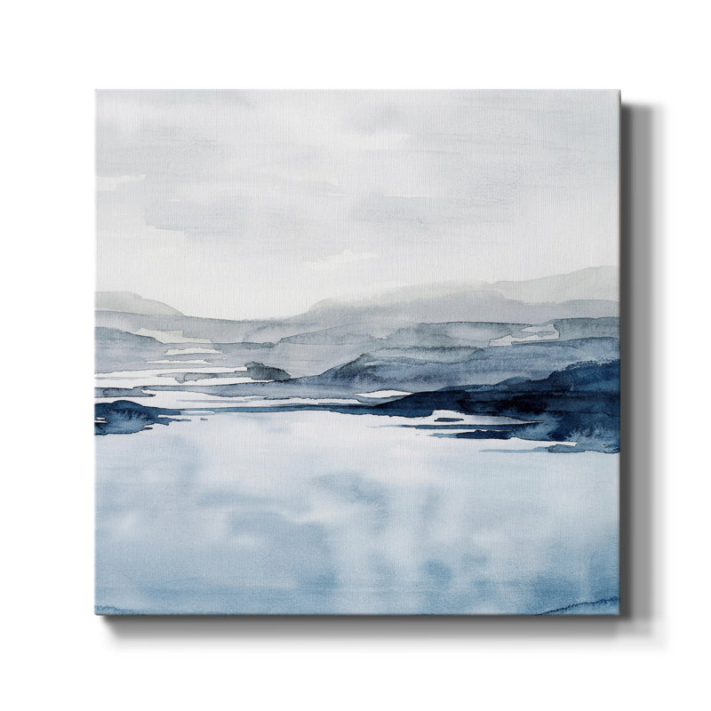Toile tendue avec châssis Faded Horizon II-Premium - prête à être accrochée, H 40 po x l 40 po x P 1 po