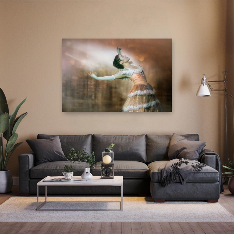 Affiche murale contemporaine abstraite « À danser », 40" H x 60" W