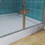 Porte de douche pliante en verre pivotante sans cadre de 30 à 31,25 po x H 72 po-115717560