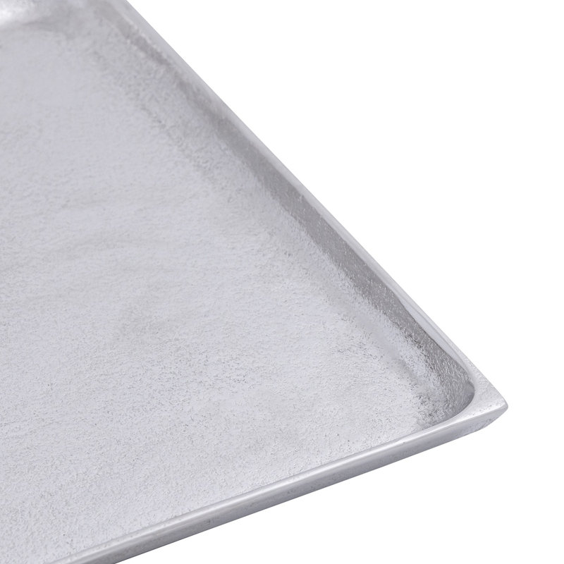 Support pour plante Brextyn, Nickel, H 1,18 po x l 14,96 po x P 14,96 po