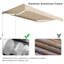 Auvent de terrasse taille rétractable manuel beige-66002067-94592229