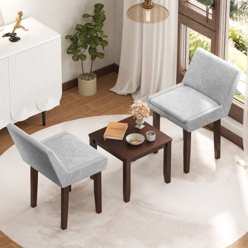Ensemble de table et de chaises d'appoint 3 pièces pour la cuisine et le salon