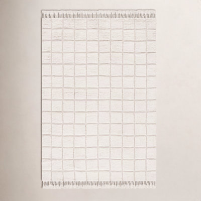 Hand-Woven Geometric Rug