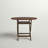 Ponce Round Acacia Folding Outdoor Dining Table With Umbrella Hole , 38'' in. W 38'' in. D