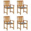 Chaise de patio en acacia avec coussin-1381994821-1381994818