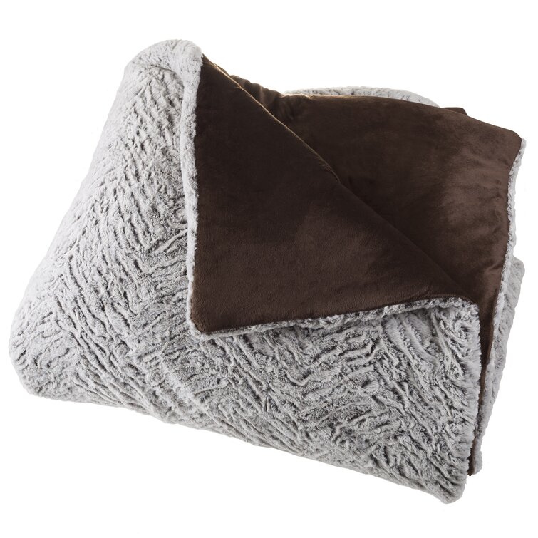 Naia Mink Faux Fur 3 Piece Comforter Set