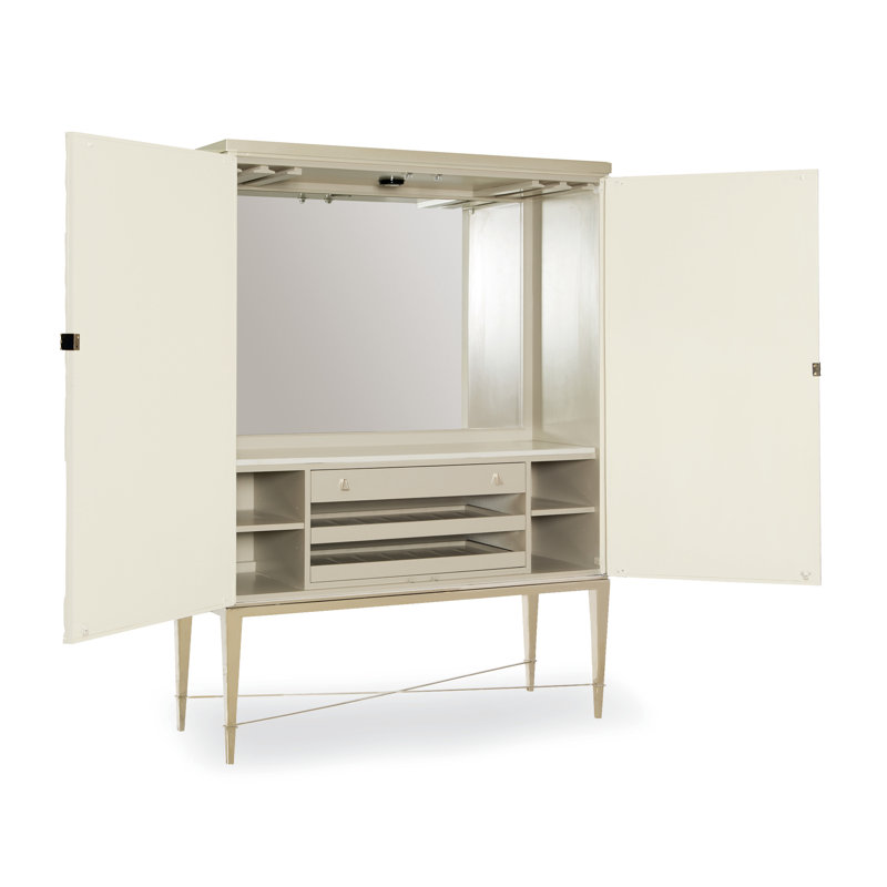 Caracole Classic Marble Bar Cabinet