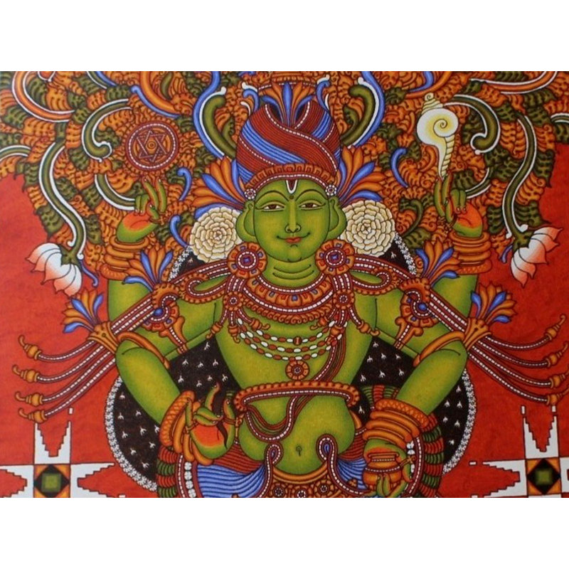 Lord Dhanvantari | Peinture de Sunil Vaka | Pour la décoration murale