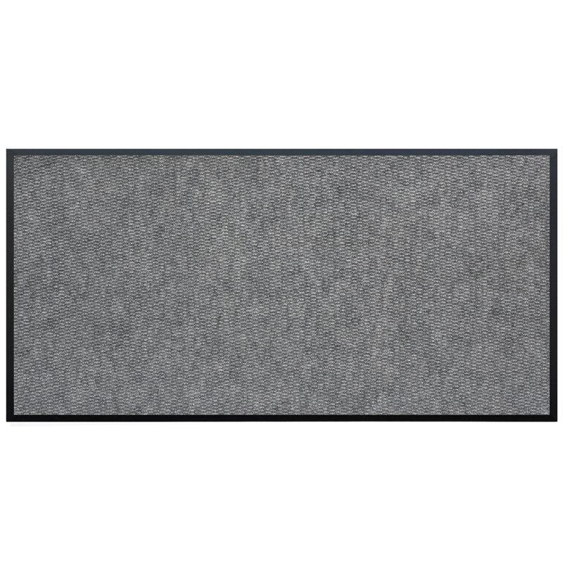 Tapis d'extérieur antidérapant Komuda, Anthracite, Rectangle 2 pi x 3 pi