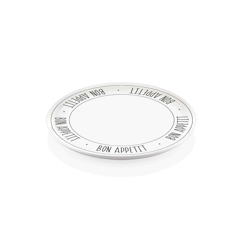 Élégante plaque de service en céramique de 12 po, couleur blanche | 100% lavable au lave-vaisselle | Parfait pour servir, recevoir et utiliser au quotidien | Conception durable et élégante | Idéal pour les fêtes à domicile et les repas