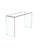 Transparent Tempered  Glass Console Table Sofa Table