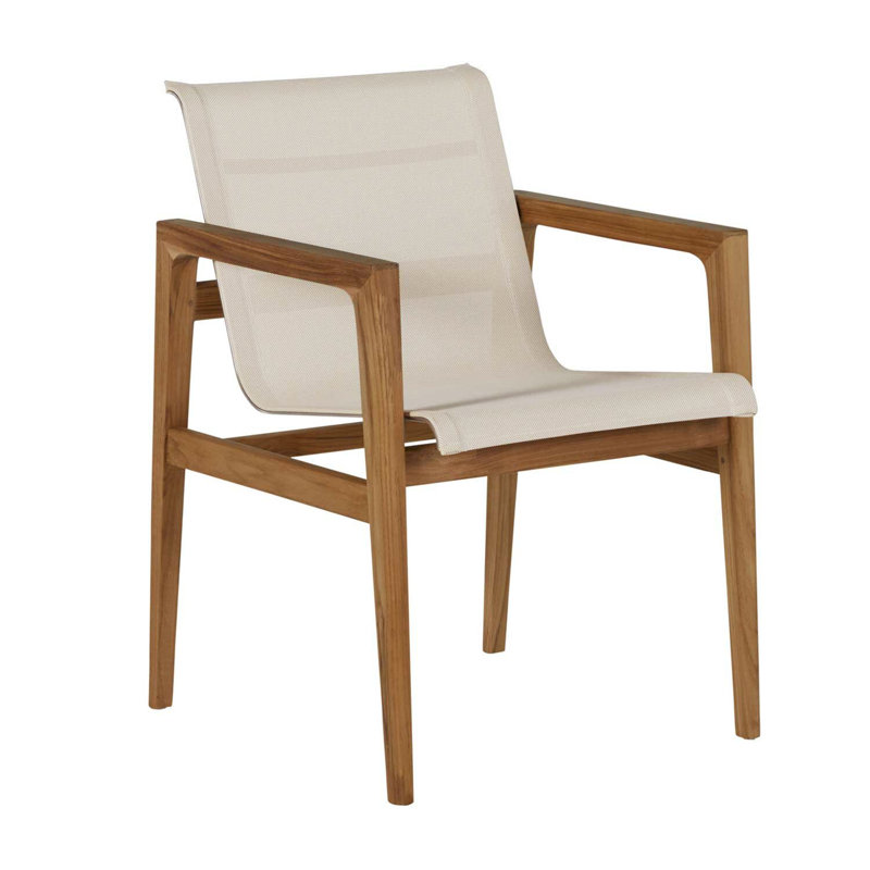 Coast Patio Dining Armchair, Canvas Sling
