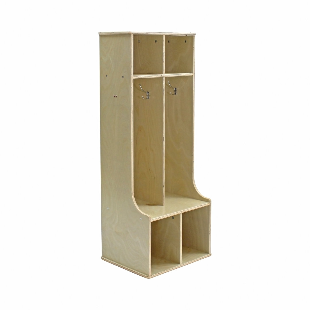 Birch 2-Section Locker with Upper Cubbies Factory Direct Partners
