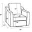 Fauteuil pivotant en cuir Thirsk