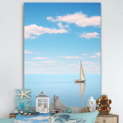 Horizon de planche à voile bleu maritime