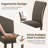 Upholstered Dining Side Chair with High Back and Nailhead Trim, Solid Wood Legs, Modern Parsons for Dining Room-590929695