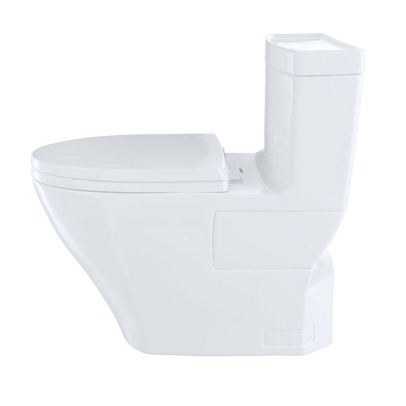 Aimes® Universal Height Skirted 1.28 GPF Elongated One-Piece Toilet with CeFiONtect
