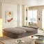 Canapé moderne pliable 2-en-1 avec couverture fonctionnelle et 2 coussins moelleux Boneless-802543545