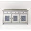 135cm Mirrored Glass Sideboard with 3 Drawers 3 Doors