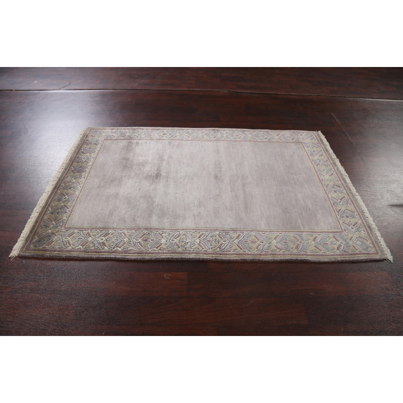 One-of-a-Kind 3'11" X 6'2" New Age Wool Area Rug in