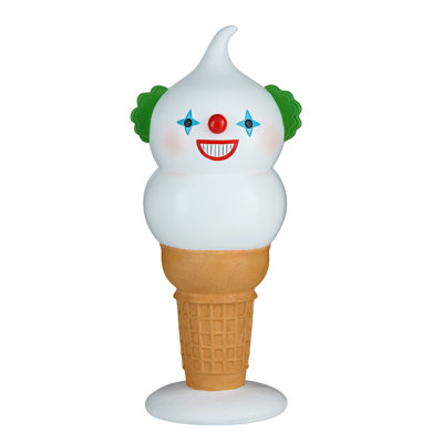 14in. i-Scream Cone Creepy Clown Figurine