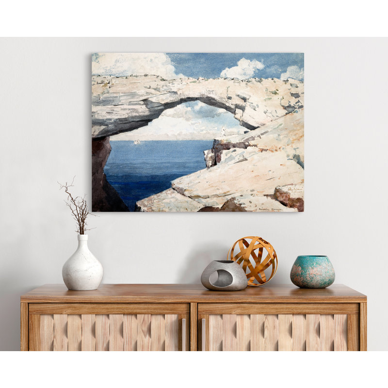 Glass Windows, Bahamas by Winslow Homer - Wrapped Canvas Painting, 70cm H x 100cm W x 4cm D