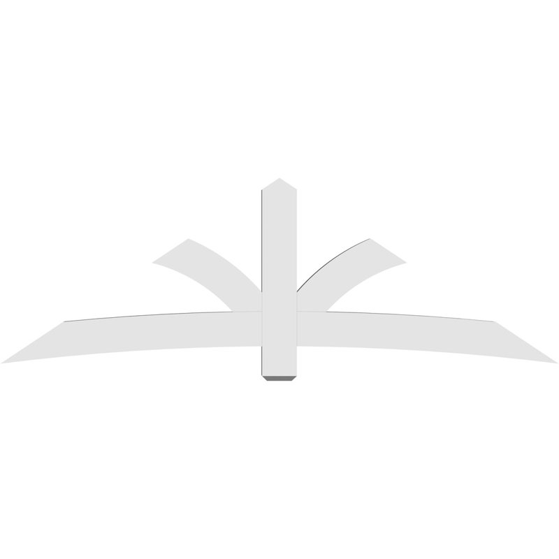 Support pour pignon Davenport, H 32 po x l 96 po (pas: 8/12), P 4 po x F 6 po, PVC