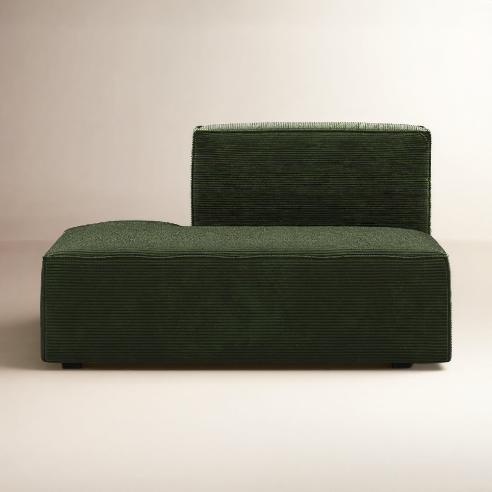 Shonnard Upholstered Chaise Lounge, Olive Green Performance Corduroy, Left Hand Facing