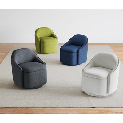  Fauteuil demi-tonneau pivotant avec rangement Aimille
