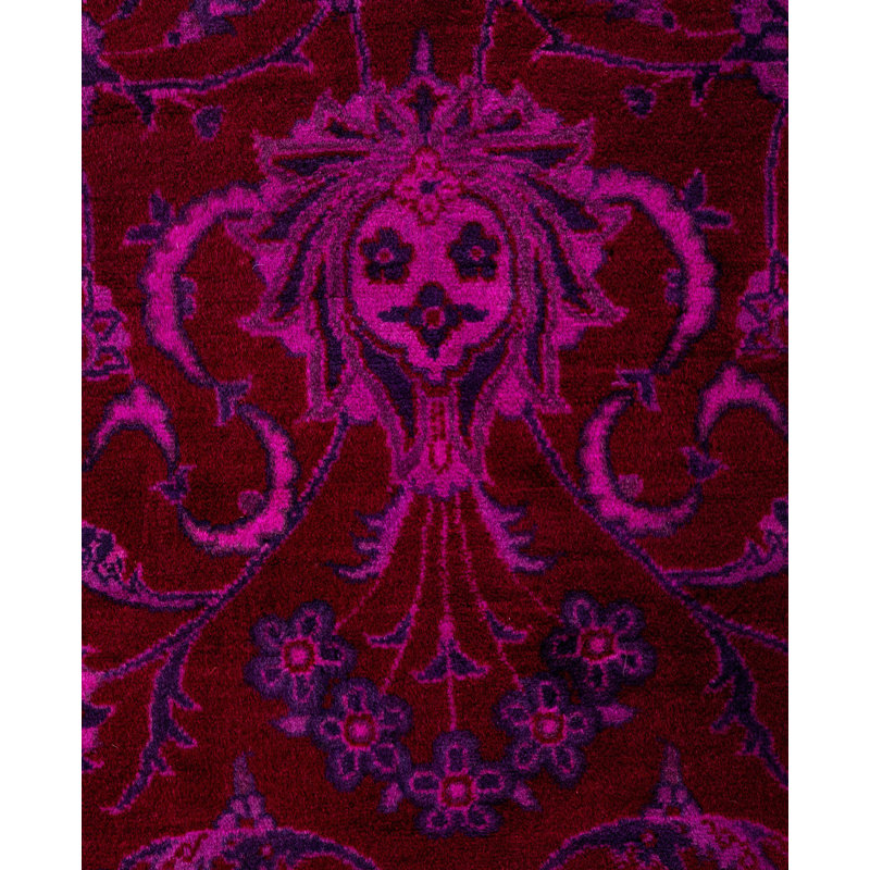 Overdyed One-of-a-Kind 6' 2" X 9' 1" Hand Knotted Area Rug