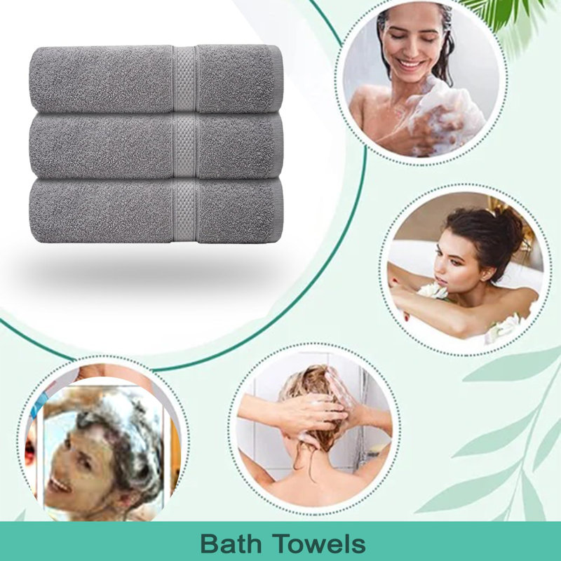 Nayelly Turkish Cotton Bath Towel, Silver