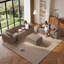 Canapé d'angle Cloud surdimensionné en forme de U de 138 po avec double méridienne, canapé modulable 6 places sans structure, assise profonde, en tissu mousse bicolore, aucun assemblage requis, Khahi-1080835294-1080835266