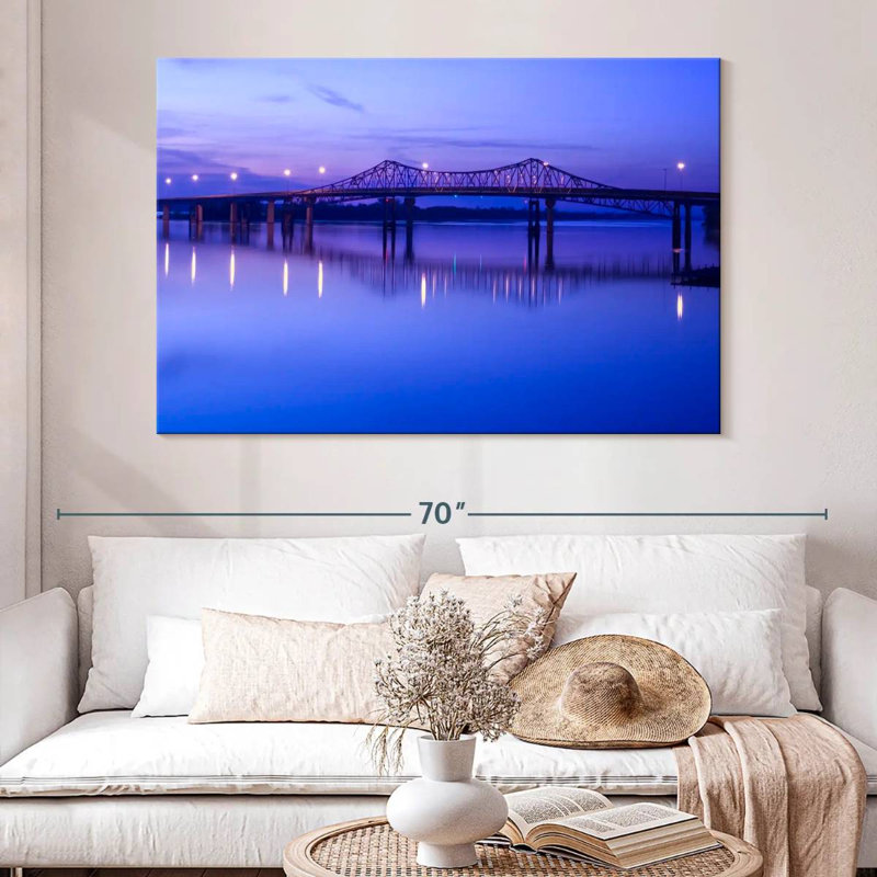 Lilie Steamboat Bill Memorial Bridge, H 34 po x l 51 po
