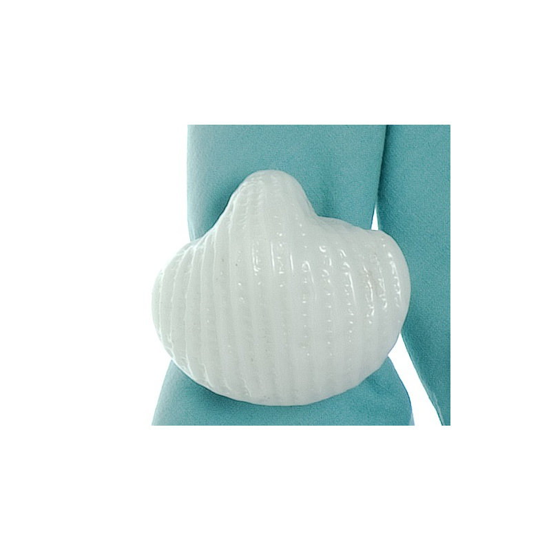 Scallop Shell Napkin Rings, Ivory