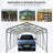 Heavy Duty 12'X26.5' Carport Canopy - Portable Garage With Galvanized Steel Frame & Waterproof Top-121282670