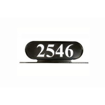 Plaque d'adresse personnalisée en aluminium Williamsburg