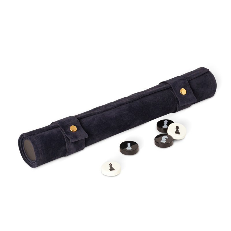 Bey-Berk Handmade 17'' L Game Set, Black